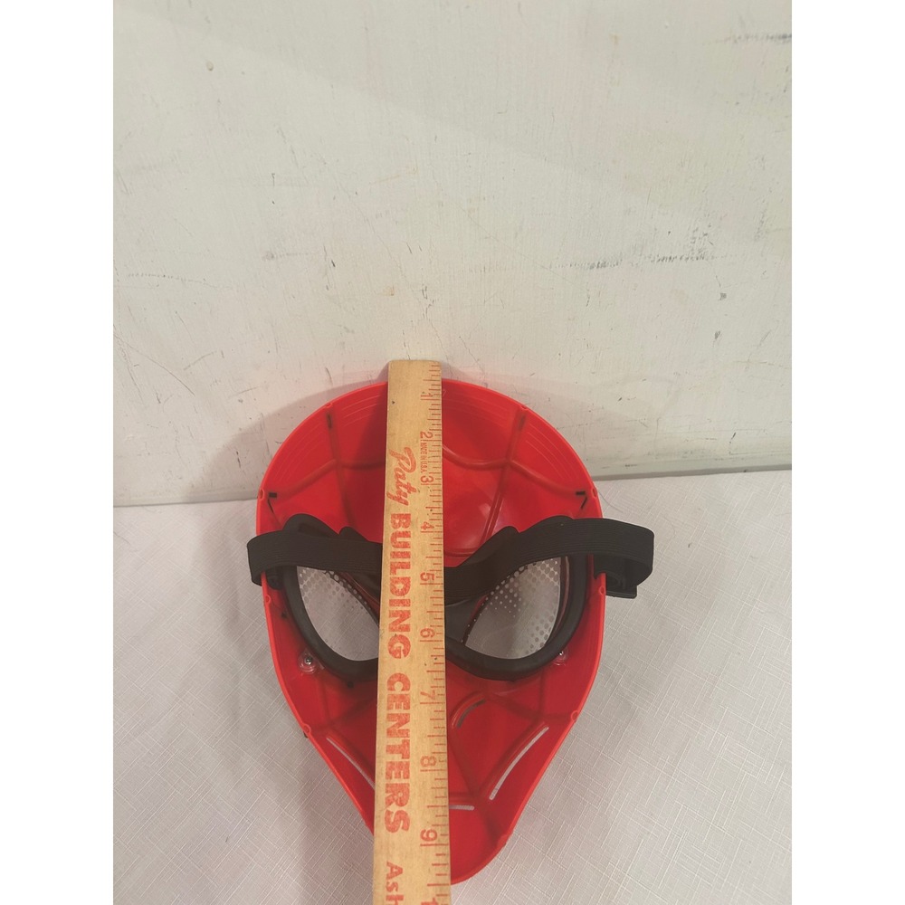 Marvel Spider-Man Mask O/S Red Black Webbed Superhero Costume Accessory Kids - Picture 4 of 5